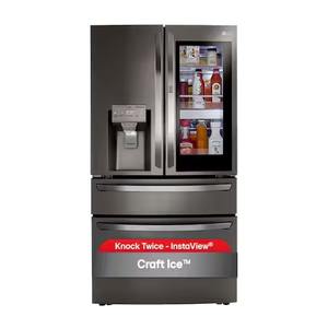 BEST SELLING LGG 30 cu. Réfrigérateur à portes françaises 4 portes, Door-In-Door, tiroir entièrement convertible, CraftIce en acier inoxydable noir - Product Image 2