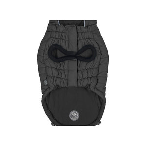 Chaqueta Chalet Moderna Reversible Acolchada en Negro Sólido, Estilo Casual, Hecha de Poliéster - Product Image 3