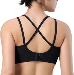 Soutien-gorge de sport pour la course à pied, bande fine fixe, dos croisé, beau dos, yoga, musculation, soutien-gorge antichoc de grande taille - Product Image 2