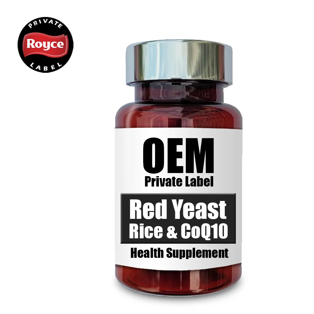La mejor calidad Singapur Suplemento cardiovascular Semilla Parte Etiqueta personalizada Venta al por mayor OEM Levadura roja Arroz CoQ10