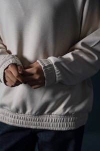 Sweat-shirt unisexe tendance pour l'extérieur, manches longues, lourd, streetwear, confortable, en coton, col montant, personnalisé - Product Image 5