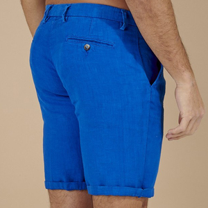 Las Bermudas cortas a medida para hombre proporcionan una opción de moda para eventos o salidas de verano. - Product Image 5