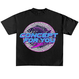 Camisetas Negras Extra Grandes con Hombros Caídos, Corte Cuadrado y Recortado, 300 GSM, Impresión DTG Personalizada, Serigrafía, Camisetas para Hombre - Product Image 1