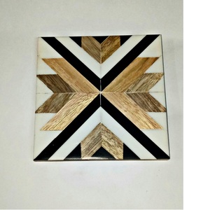 Fournisseur en gros 2025 sous-verres gratuits sous-verres carrés en bois de noyer avec finition naturelle parfaite - Product Image 1