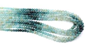 Cuentas de Turmalina Multicolor de Forma Lisa, Piedras Preciosas Naturales con Tonos Degradados, 3.5MM Aprox. 10'' Pulgadas, Calidad AAA, Cuentas 100% Naturales - Product Image 3