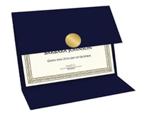Elegante carpeta de Certificados de Diploma de cuero y PVC para una exhibición sofisticada de logros académicos