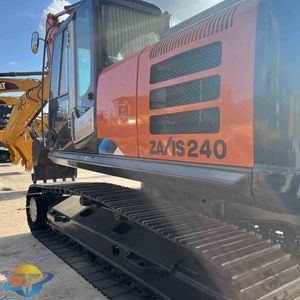 Excavatrice sur chenilles hydraulique Hitachi ZX240 de fabrication japonaise en stock, excavatrice d'occasion populaire à vendre - Product Image 1