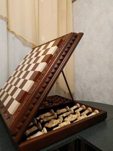 Décoration de luxe attrayant vente en gros jeu d'échecs en bois personnalisé jeu d'échecs grande taille plateau pliant pièces d'échecs - Product Image 3