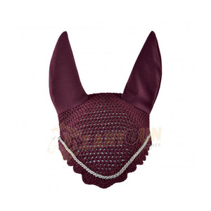 Meilleure vente noir fait à la main Crochet cheval oreille Bonnet insonorisé mouche voile pour équestre tricoté oreille Net pour chevaux - Product Image 2