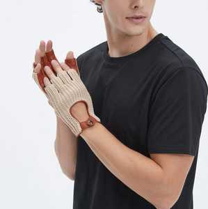 Guantes de Conducción de Cuero para Invierno, Forro Suave, Diseño Transpirable, Ajuste Flexible, Agarre Seguro para Viajes en Clima Frío y Uso al Aire Libre - Product Image 1