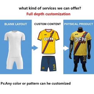 Custom High Quality Football Team T-shirts Soccer Wear Football Uniform Set Football Uniform Kit Soccer Uniforms Soccer Jersey - Product Image 2