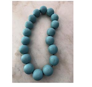 Collier artisanal en corne de buffle naturelle, coloré, avec disque religieux et ovale, respectueux de l'environnement, personnalisable, produit indien - Product Image 5