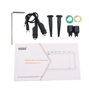 4 canales 100 MS/s MINI DSO213 DS213 osciloscopio Digital portátil profesional DSO 213 DS 213 con sonda X1 y <span class=keywords><strong>X10</strong></span> - Product Image 6