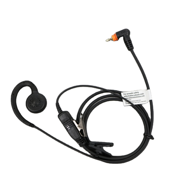 For Original Motorola PMLN7189A Swivel Earpiece with In-Line Mic PTT for SL1600 SL2600 TLK100 Commercial Digital Radio Earphone