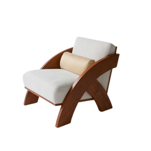 Commercial Modern European Style Teak Wood Adjustable Dining <b>Chair</b> with Fabric <b>Cushion</b> for Hotel and Outdoor Use - Product Image 1