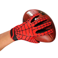 Gants de football américain imprimés araignée rouge Performance confortable Gants de sport de l'équipe jeunesse