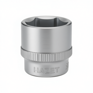 Hazet 3/8'' 6-Point Square <b>Socket</b> with Traction Profile and Knurling - Product Image 2
