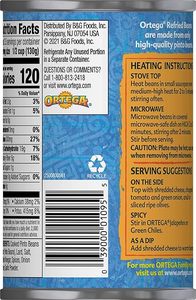 Ortega Tradicional 16 Onzas Frijoles Refritos Sabor Picante Fuente de Soja Paquete de 12 - Product Image 6