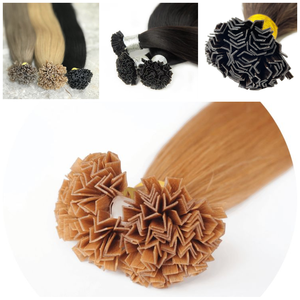 Blond Miel Remy Blend V Tip Extensions Permanent Tangle-Free, Cheveux de qualité salon - Product Image 1