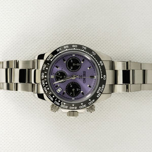 Montre à quartz pour homme, fabriquée par un fournisseur, boîtier rond en acier inoxydable, mouvement japonais VK62, résistante à l'eau, bon marché et tendance. - Product Image 4