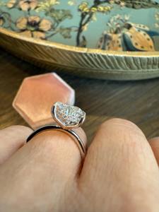 Elegant Pear Cut Lab Grown Diamond <b>Ring</b> for Women Engagement Wedding Fine Jewelry Designer Bridal Gift <b>Statement</b> <b>Ring</b> - Product Image 4