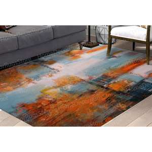 Abstract Landscape Printed <b>Rug</b> - Modern, Thick, Large, Cute, Salon,Nonwoven Soft <b>Rug</b> - Product Image 1