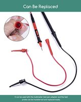 Mini pince à crochet de test avec prise de 2mm Connexion facile au fil de test de multimètre de sonde de 2mm pour les applications automobiles industrielles extérieures