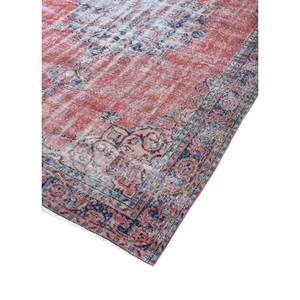Tapis en laine rouge et orange vintage 9x12, noué à la main, motif médaillon, pour la maison et le salon, tissage rectangulaire pour couloir - Product Image 2