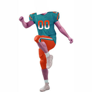 OEM High Quality American Football Jersey Custom Private Logo New Design Comfortable Short Sleeve Plus Size Breathable - Product Image 5