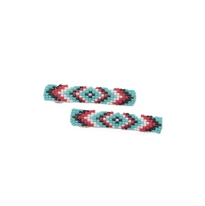 Stylish Seed Beads Embroidery <b>Barrette</b> <b>Hair</b> Clip Accessories Vintage Style Handmade Seed Beads Embroidered <b>Hair</b> <b>Barrette</b> - Product Image 5