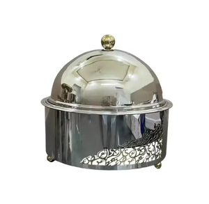 Casserole en acier au design vintage élégant avec haute durabilité et couvercle adapté à la restauration de mariage et aux commandes en gros en gros - Product Image 4