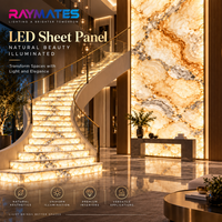 Feuille LED flexible RAYMATES UL ETL 2700K ultra-mince, feuille de rétroéclairage LED 24V pour plafond, escalier et îlot