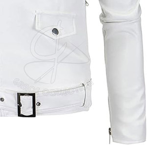 Veste en cuir enduit pour hommes avec col rond personnalisable et imperméable pour l'extérieur et l'hiver Style fantaisie - Product Image 3