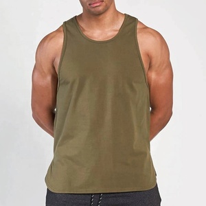Vêtements de sport respirants hommes Stringer débardeur musculation coton et Spandex mélange casual hommes débardeurs - Product Image 6