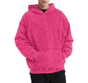 Sudadera con Capucha para Hombre, Fabricada en Fábrica, Manga Larga, Forro Polar Transpirable, Color Sólido, Alta Calidad, Precio Bajo, 100% Algodón para Invierno - Product Image 3