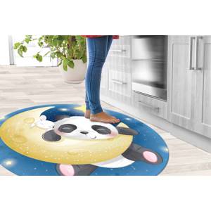 Alfombra Estampada: Alfombras con Diseño de Panda, Alfombras Circulares, Alfombras de Panda, Alfombra Infantil, Alfombra de Terciopelo - Product Image 2