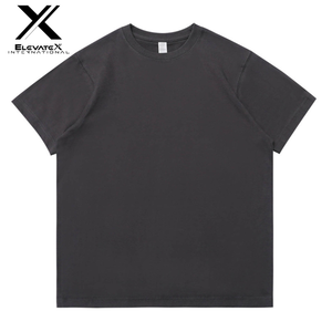 Sale Men's Hip Hop Canvas Oversized Acid Wash T-shirt Fashionable Street Wear Custom Printing <b>Logo</b> Quick Dry 240 GSM - Product Image 5