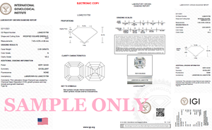 4 carats forme émeraude diamant cultivé en laboratoire igi certifié cvd diamants pour la fabrication de bijoux pour l'engagement de mariage pour les hommes et les femmes - Product Image 3