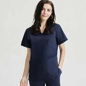 Conjunto de uniforme médico de talla grande, uniforme de seguridad hospitalaria personalizado de una pieza, conjunto de mono de enfermería - Product Image 3