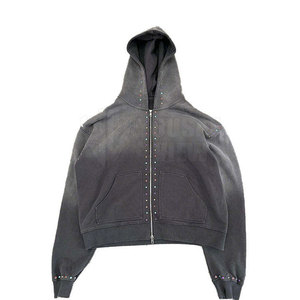 Vente en gros de survêtements d'hiver décontractés à capuche en strass pour hommes, doux au toucher, légers et respirants, fabriqués au Pakistan - Product Image 2
