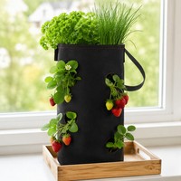 Sac de culture en feutre pour élagage aérien avec poignées, pot de culture en tissu non tissé pour serre, herbes et légumes, vente en gros