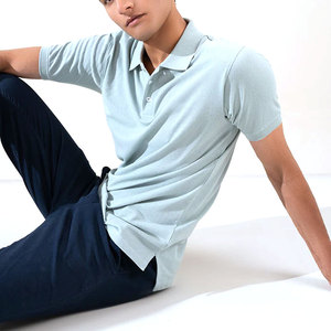 Camiseta Polo de Verano para Hombre, Transpirable, de Algodón, Estilo Urbano, Manga Corta, Color de Contraste, Bordado Estampado - Product Image 3