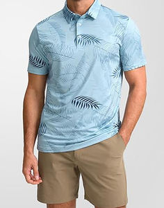 ชุดกอล์ฟธุรกิจสำหรับผู้ชายเสื้อโปโลผ้าคอตตอนสีทึบปักโลโก้แบบถักสำหรับ100% - Product Image 5