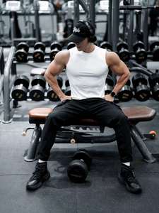 <b>Top</b> Quality Bestselling Trending <b>White</b> Blank Gym Fitness <b>tank</b> <b>Top</b> Men High Quality Undershirt for Sale - Product Image 2