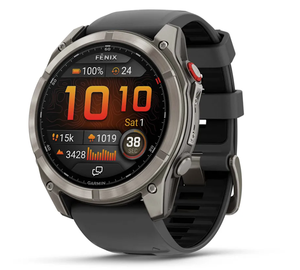 Brand new 8 Pro/51 mm AMOLED Sapphire GPS with Graphite/Black Silicone Band smartwatch - Product Image 2