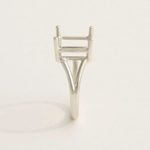 Anneau carré en argent sterling 925 de qualité supérieure 2025, base pour la fabrication de bijoux DIY, anneau à bélière rond, fabrication artisanale, pour femmes, cadeau - Product Image 5