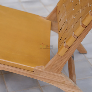 Silla de madera maciza resistente y resistente con respaldo tejido de ratán de buena calidad para uso en exteriores - Product Image 5