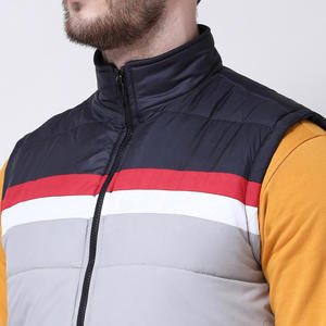 แจ็กเก็ตลำลองผ้าโพลีเอสเตอร์ระบายอากาศได้ดีไซส์ใหญ่พิเศษสำหรับผู้ชายเสื้อกั๊กขนเป็ดแขนกุดปรับแต่งโลโก้ได้ตามต้องการ - Product Image 5