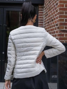 Women's Puffer <b>Jacket</b> Latest Design Winter Warm Waterproof High Quality Full Zipper Women's Puffer <b>Jacket</b> - Product Image 3