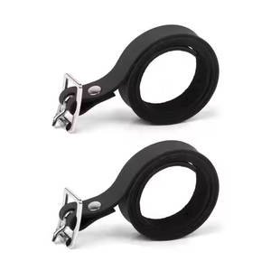 Correas rectas ecuestres hechas a medida de alta calidad, 1 par de correas rectas de cuero inglés Premium, equipo de tachuela ajustable para montar a caballo - Product Image 6